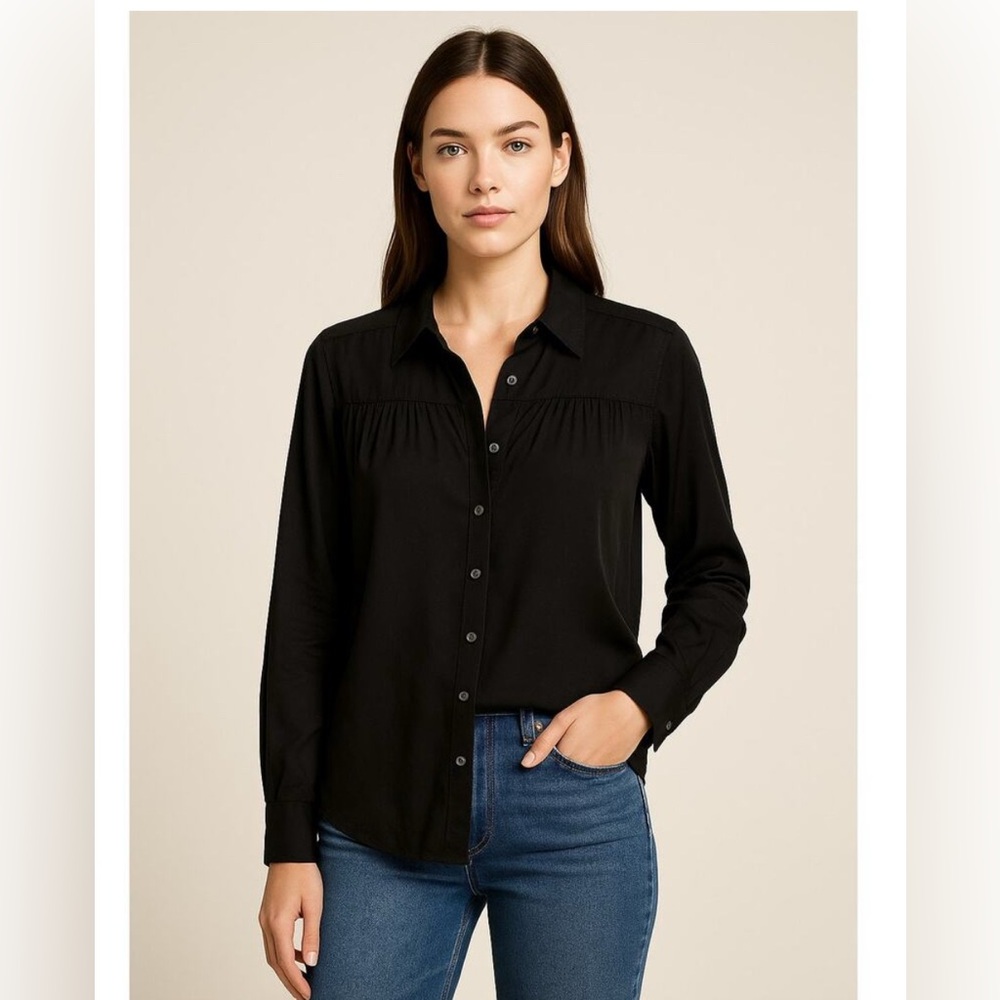 AYR Silk Black Shirt